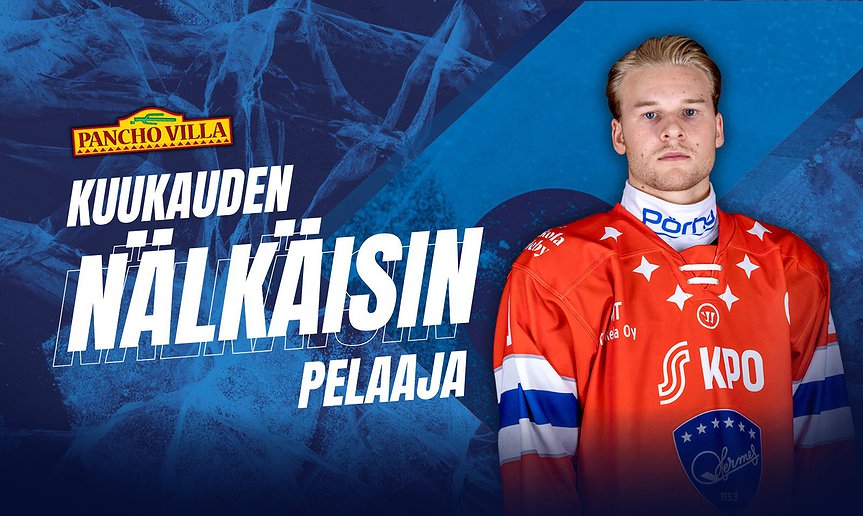 Hermeksen Joni Virolainen on helmikuun nälkäisin pelaaja